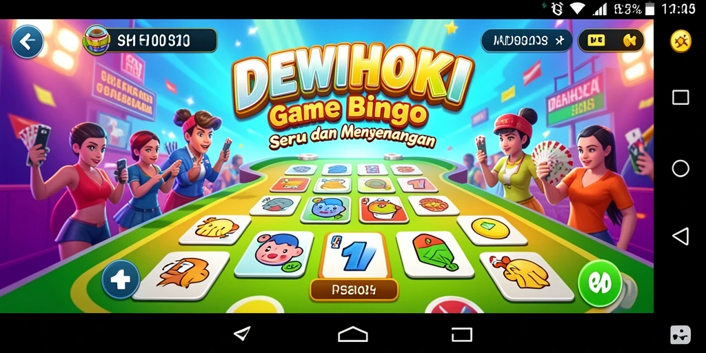 Tampilan gameplay seru di DEWIHOKI dengan Bingo yang menarik.