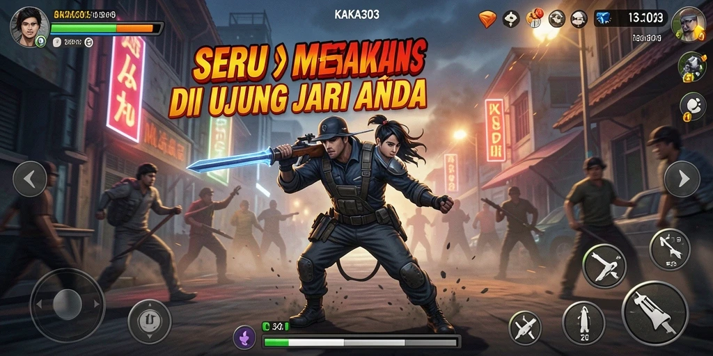Menampilkan aksi mendebarkan dalam pertempuran intens di game KAKA303.