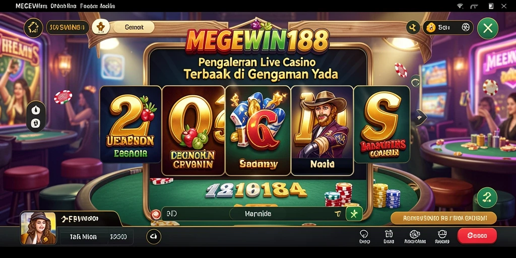 Tampilan gameplay Live Casino yang seru dan interaktif.