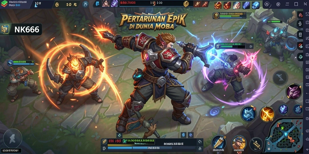 Gameplay seru dalam pertempuran tim di NK666.